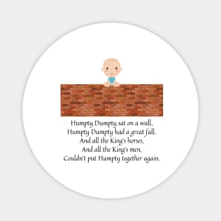 humpty dumpty nursery rhyme (baby version) Magnet